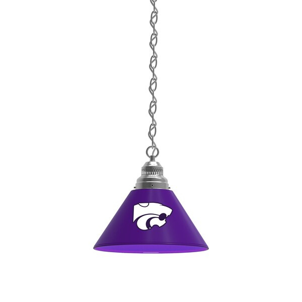 Kansas State Pendant Light, Chrome Fixture