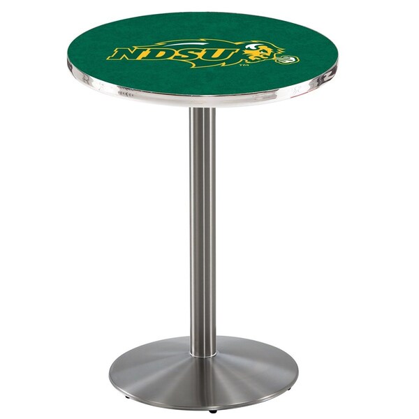42" Stainless Steel North Dakota State Pub Table, 36" dia. Top