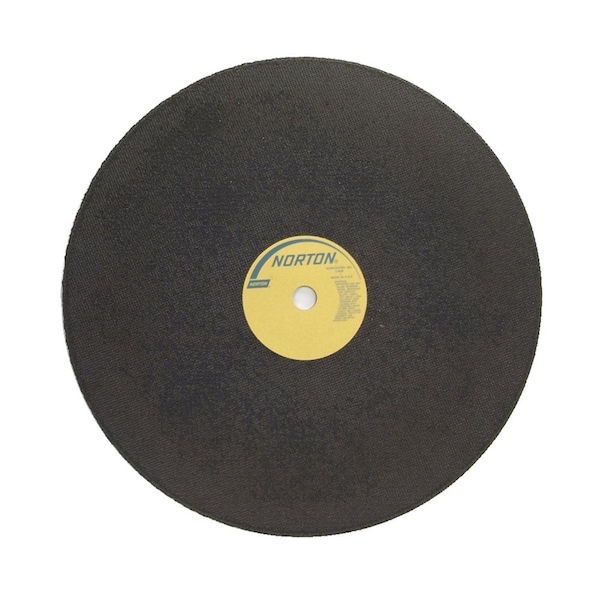 Abrasive Cut-Off Wheel, Type 1, 30 in Dia, 1/4 in Thick, 1-3/4 in Arbor Hole Size, 20 Grit