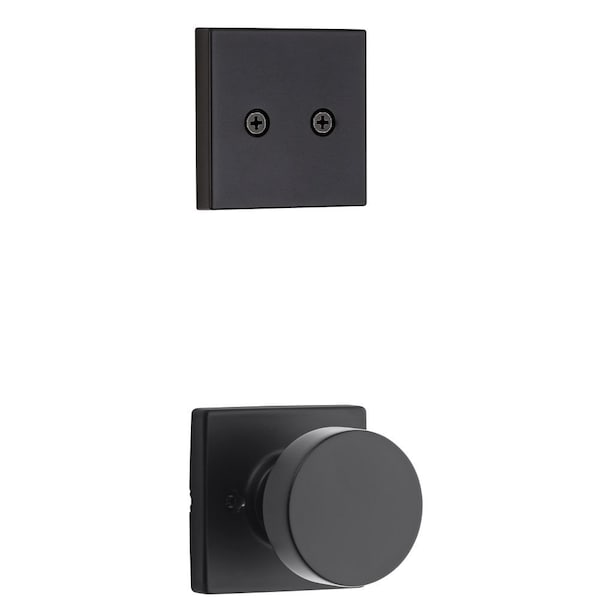 Dummy Interior Pismo Knob Trim with Square Rose Matte Black Finish