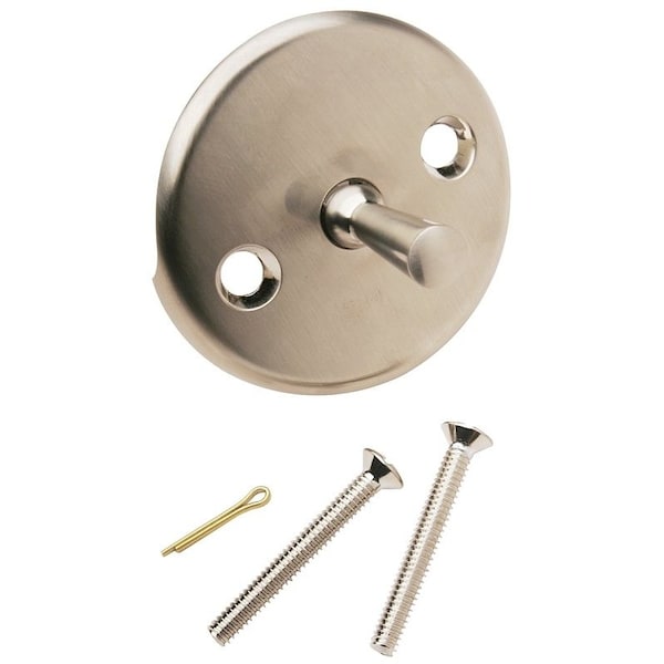 Tub Face Plate, Brushed Nickel, For Bath Drains