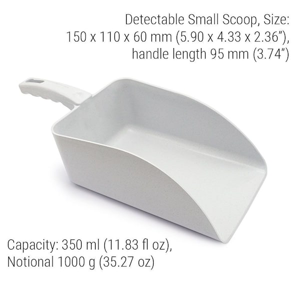 Scoop, 5.9 in L, White, PK5