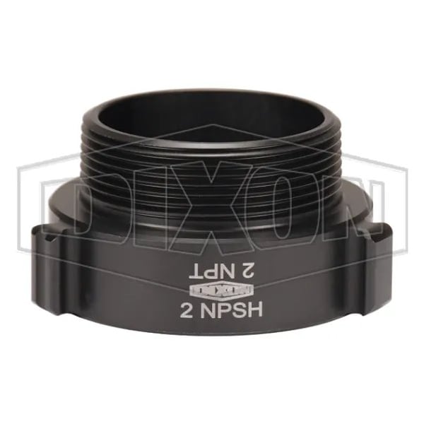 Style N37 Rocker Lug Hydrant Adapter, 2 in, FNPSH x MNPT, Aluminum, Hardcoat Anodized
