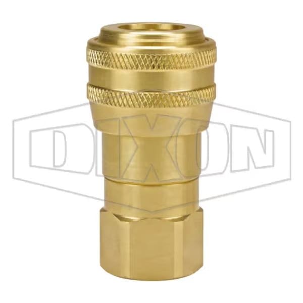 DF Series Industrial Automatic Female Quick Disconnect Pneumatic Coupler, 1/2-14 Nominal, 500 psi Pr