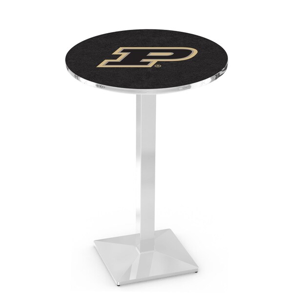 42" Chrome Purdue Pub Table, 36" dia. Top
