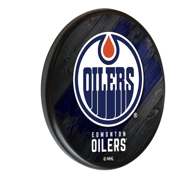 Edmonton Oilers 13" Solid Wood Sign