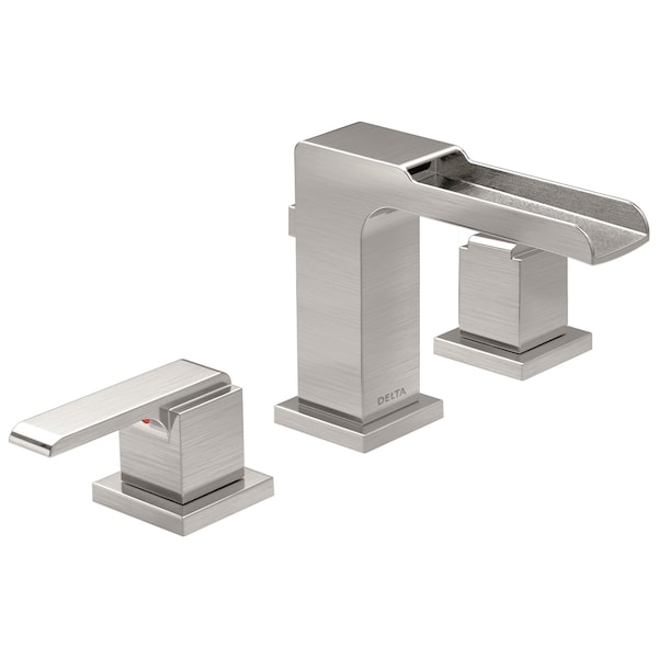 3-hole 4-16" installation Hole Widespread Lavatory Faucet, Stainless