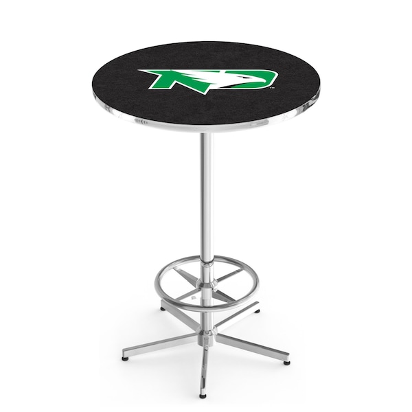 42" Chrome North Dakota Pub Table, 36" dia. Top