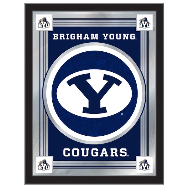 Brigham Young 17" x 22" Logo Mirror