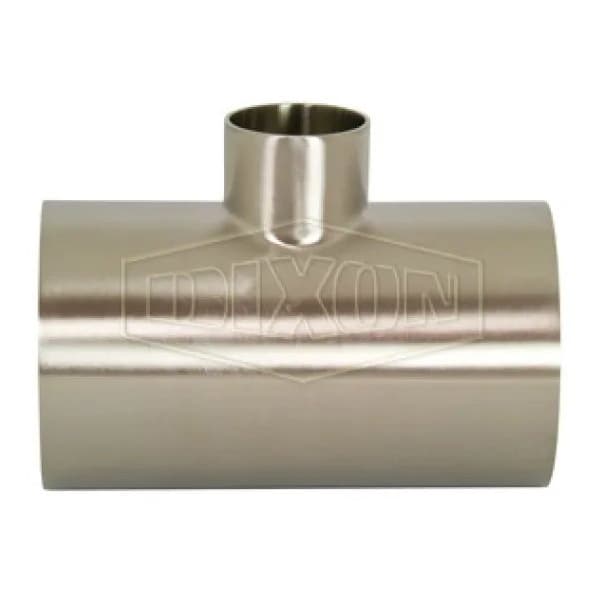 Weld Reducing Tee, 3/4 x 1/2 in, 316L SS, Domestic