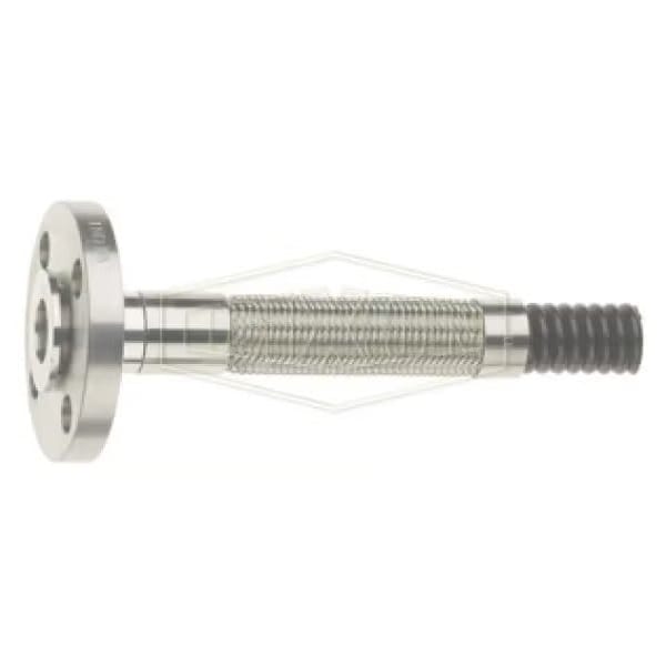 Conductive Open Pitch True ID Convoluted PTFE Hose, 3/4 in Nominal, 1300 psi Working, Braided 304 SS