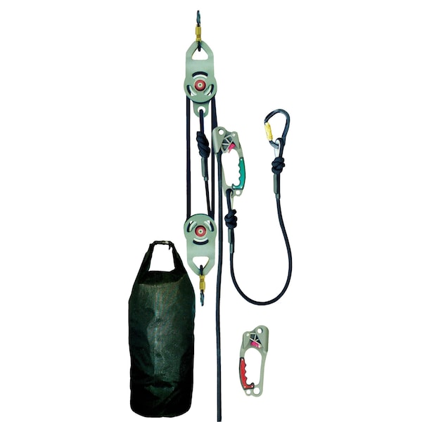 Rescue Utility System, Raising and Lowering System with a 4:1 Mechanical Advantage
