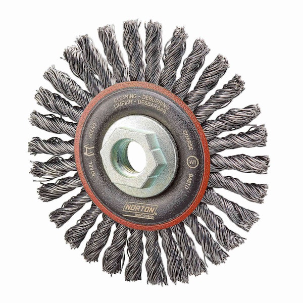 Wire Wheel Brush, 4 x .020 x 5/8-11