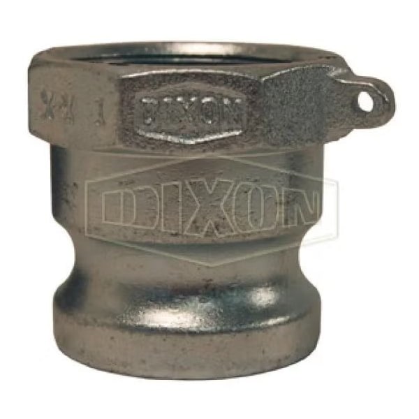 Boss-Lock Type A Cam and Groove Adapter, 1-1/4 in, Male Adapter x FNPT, Malleable Iron, Domestic