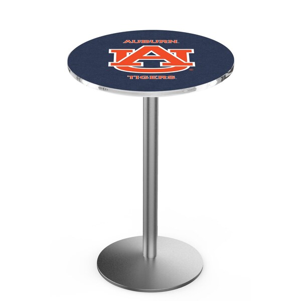 36" Stainless Steel Auburn Pub Table, 36" dia. Top