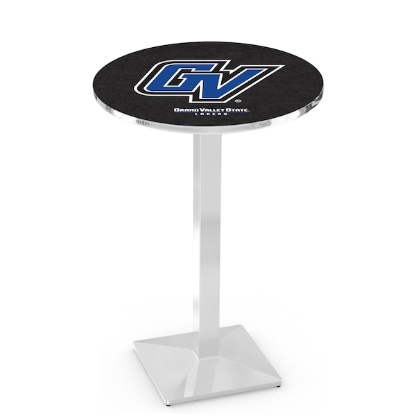 42" Chrome Grand Valley State Pub Table, 36" dia. Top