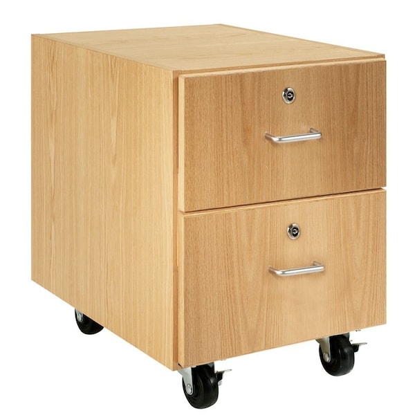 Drawer Storage Cabinet, 30 in H, 24 in W, 2 Drawers