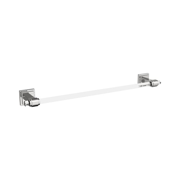 Glacio Clear/Chrome Contemporary 18 in 457 mm Towel Bar