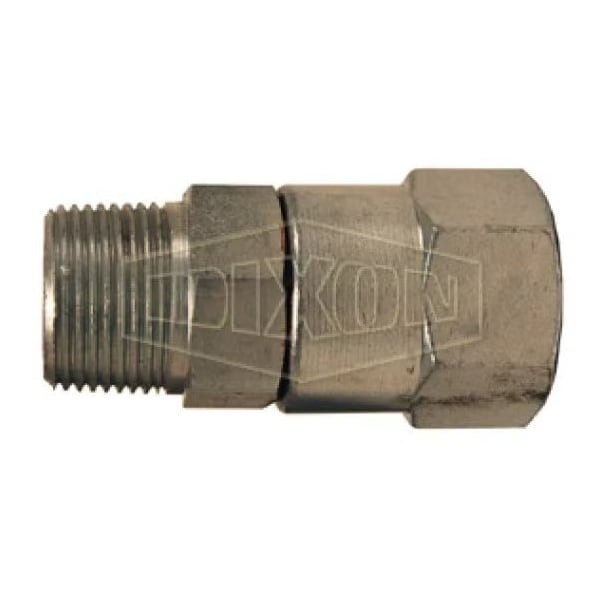 In-Line Swivel, 1/2 x 3/8 in, FNPT x MNPT, Steel, Domestic