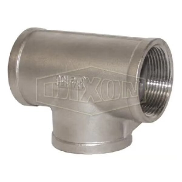 Threaded Pipe Tee, 1/4 in, FNPT, 150 lb, 316 SS, Domestic