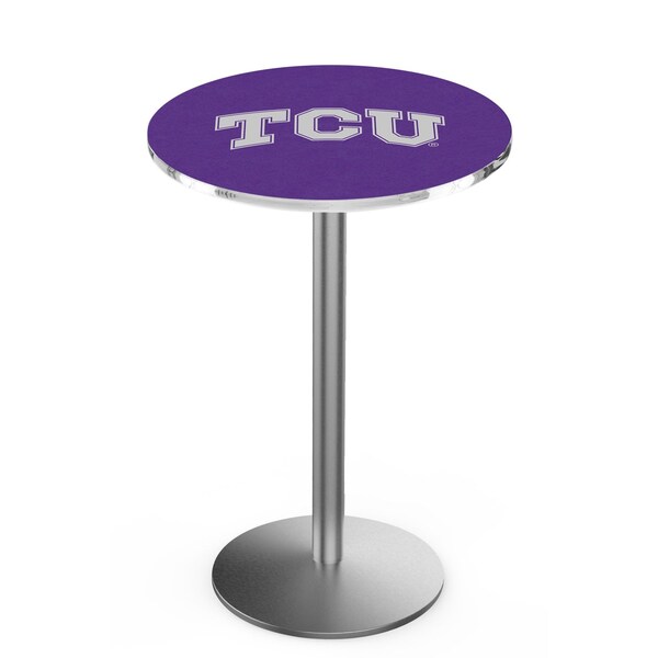 42" Stainless Steel TCU Pub Table, 36" dia. Top