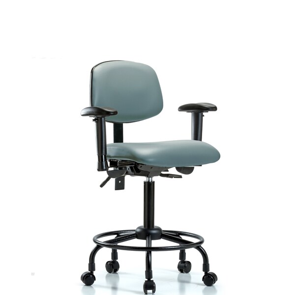 Vinyl Chair, Vinyl, Adjustable Arms