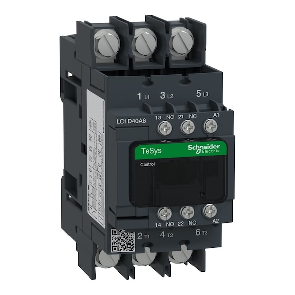 IEC Magnetic Contactor, 1NC/1NO, 120V AC, 3 P, Non-Reversing, Screw