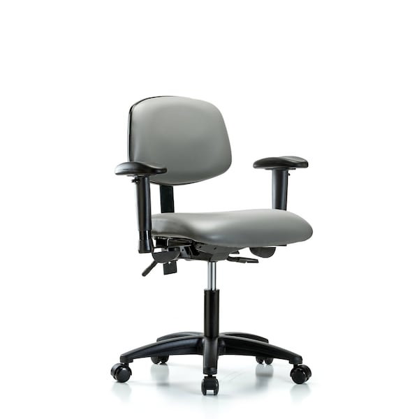 Vinyl Chair, Vinyl, Adjustable Arms