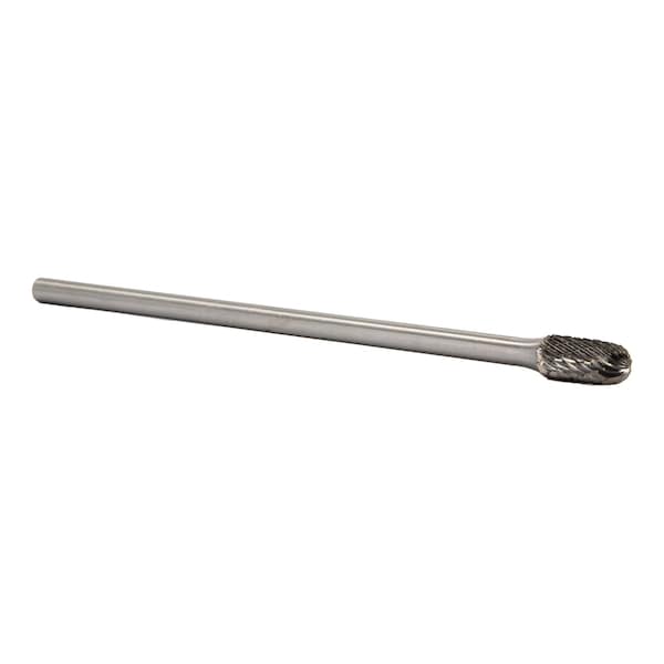SC-1 1/4" X 5/8" X 6" Long Shank Cylindrical Radius End Carbide Bur 1/4" Shank