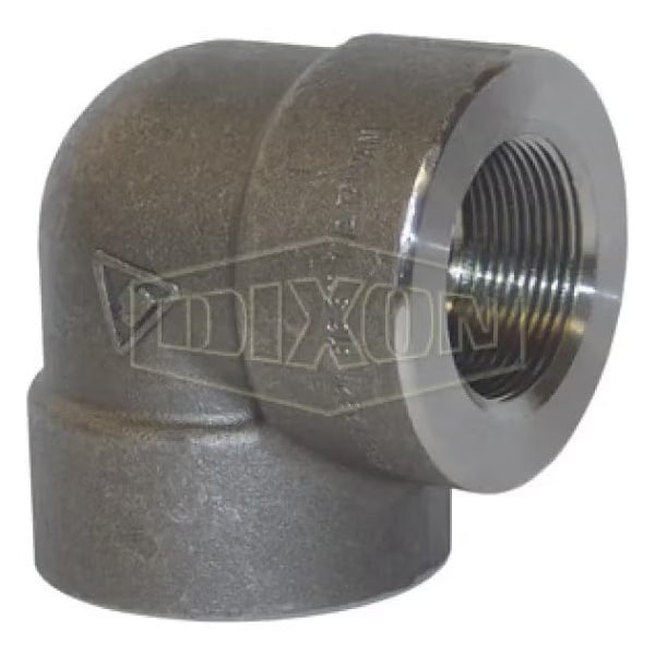 Threaded 90Deg Pipe Elbow, 1-1/4 in Nominal, FNPT End Style, 2000 lb, Forged Steel