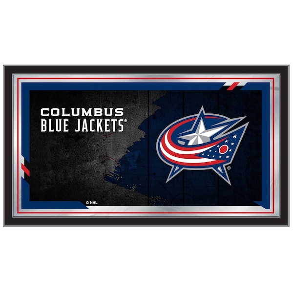 Columbus Blue Jackets 15" x 26" Hockey Collector Mirror by Holland Bar Stool Company