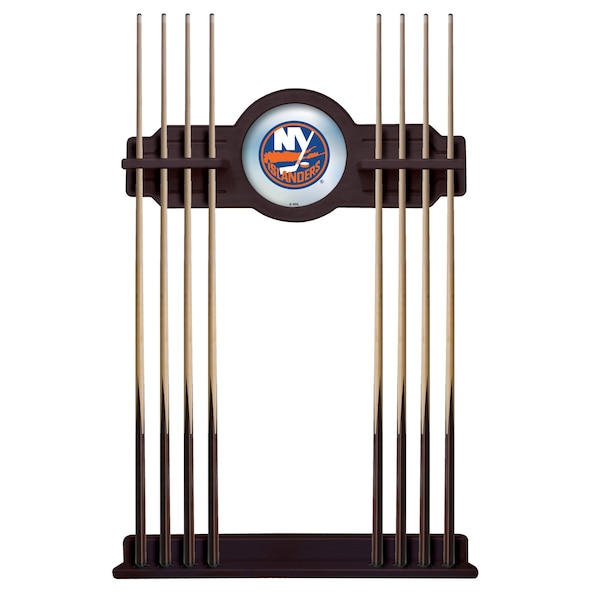New York Islanders Cue Rack in English Tudor Finish