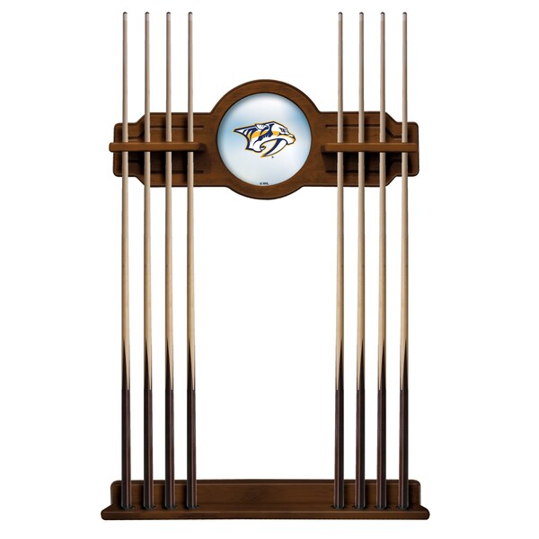 Nashville Predators Cue Rack in Chardonnay Finish