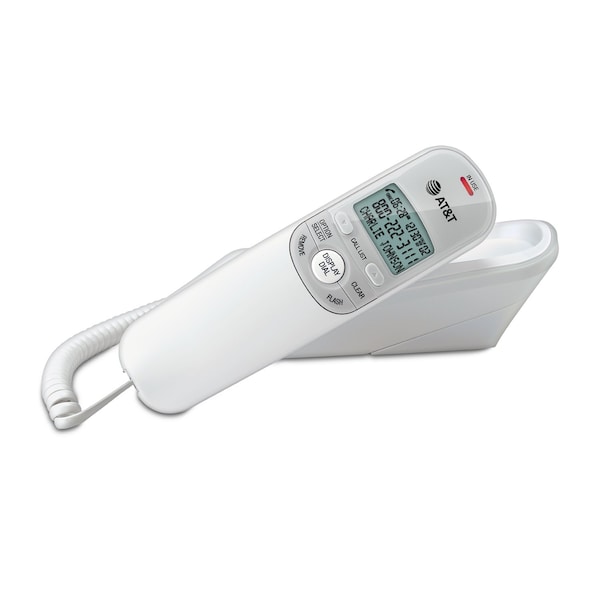 AT&T Trimline TR1909 Basic Phone - 1 x Phone Line(s) - White