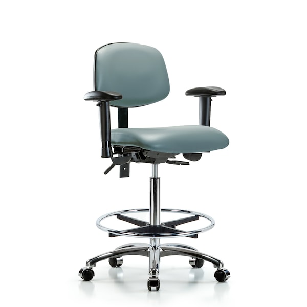 Vinyl Chair, Vinyl, Adjustable Arms
