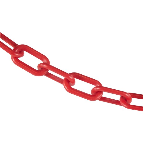2" x 200' Red Plastic Safety Chain