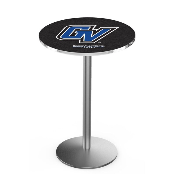 42" Stainless Steel Grand Valley State Pub Table, 36" dia. Top
