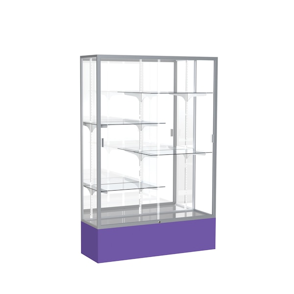 Spirit Floor Display Case 48x72x16, Mirror, Satin