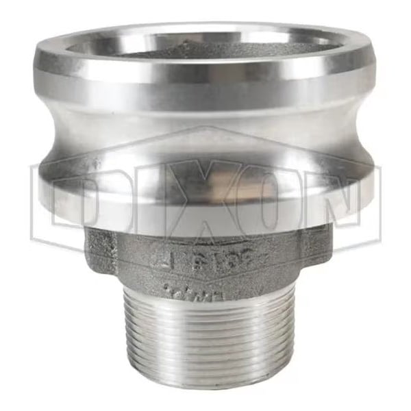 Type F Cam and Groove Reducing Adapter, 1-1/2 x 3 in, Male Adapter x MNPT, Aluminum, Domestic