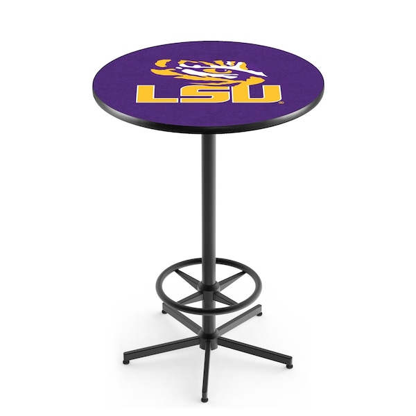 42" Black Louisiana State Pub Table