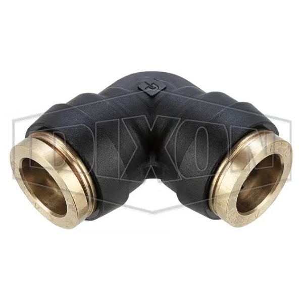 Legris by  Push-In Union Elbow, 5/32 in Nominal, Tube, 250 psi Pressure, Brass, Domestic