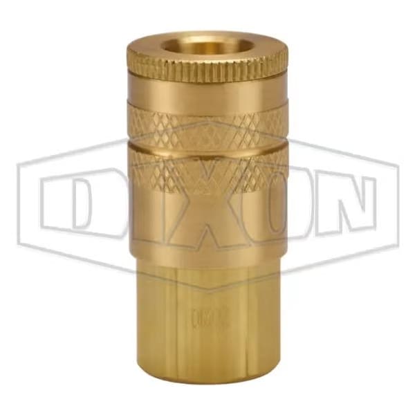 Air Chief Industrial Female Quick Connect Coupler, 1/8-27 Nominal, Quick Connect Coupler x NPTF, Bra