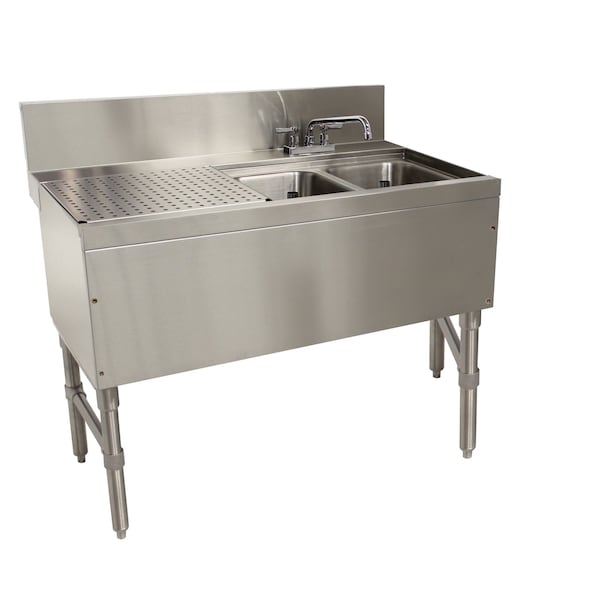 Prestige Underbar Sink Unit 2-compartment 36 in.W x 25 in.D x 36 in.H