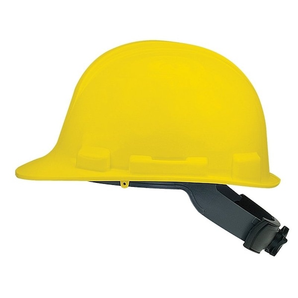 SAFETY WORKS SWX00347 Hard Hat, 4Point Textile Suspension, HDPE Shell, Yellow, Class E