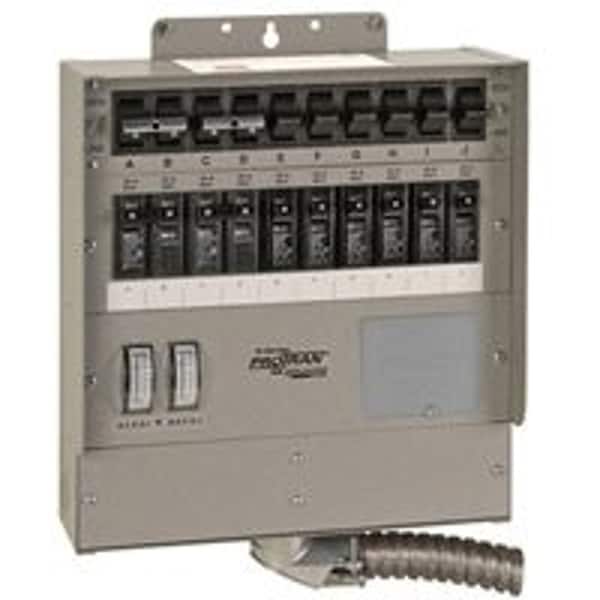 RELIANCE CONTROLS Pro/Tran 2 Series 510C Transfer Switch, 50 A, 120 V, 12,500 W, 1-Phase