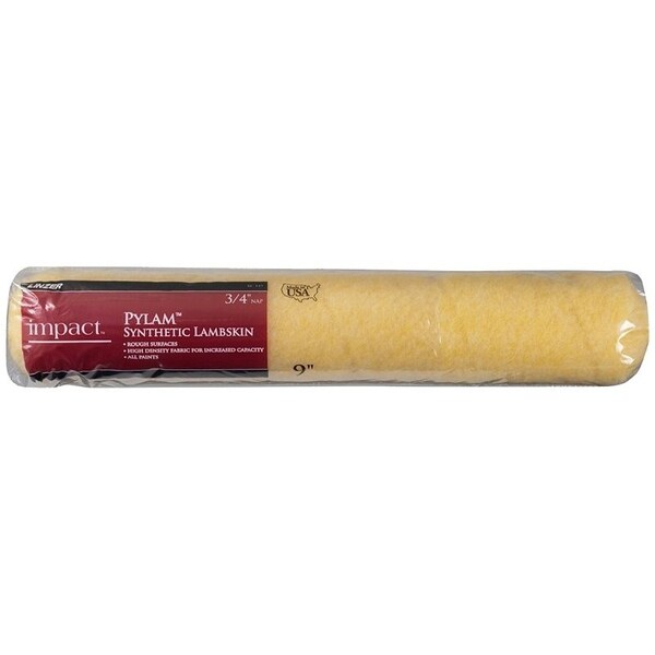 IMPACT Series Paint Roller Cover, 34 in Thick Nap, 18 in L, Polyester Synthetic Lambskin Cover