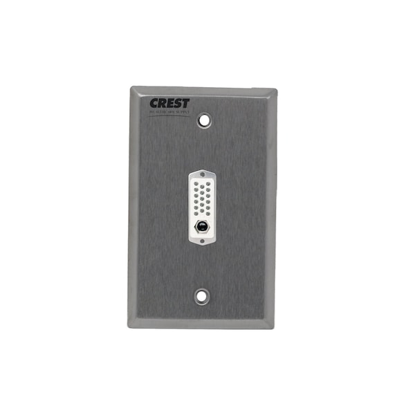 Receptacle 17-Pin, Dukane, w/Metal 1/