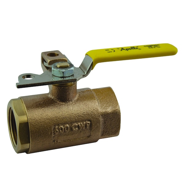 1/4" FNPT Bronze Ball Valve Inline