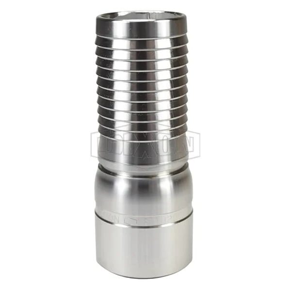 The Right Connection Crimp King Combination Nipple, 1-29/32 x 1-1/2 in, Hose Barb x Beveled End, Do