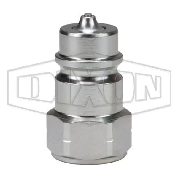 1/2 AG COUP, 1/2 F-NPTF, STEEL POPPET